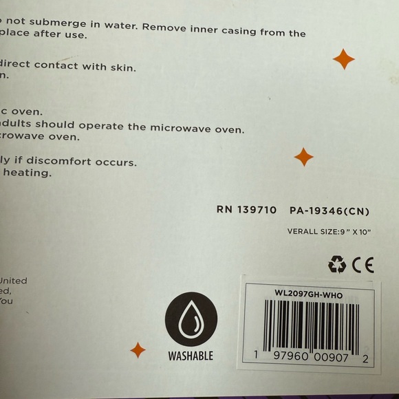 Ghost Warming Snug Bud. Warming Plush, Lavender Scented. - Picture 6 of 7